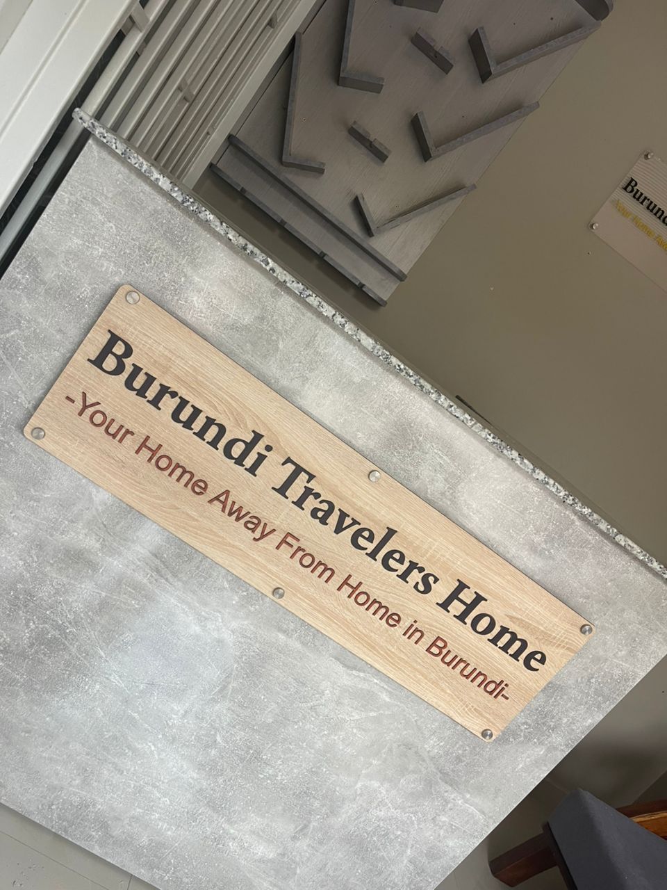 Burundi Travelers Lodge reception